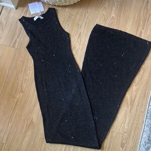 ASTA RESORT Ana Dress - Black Sequin